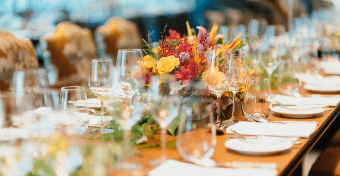 Image of dinner party